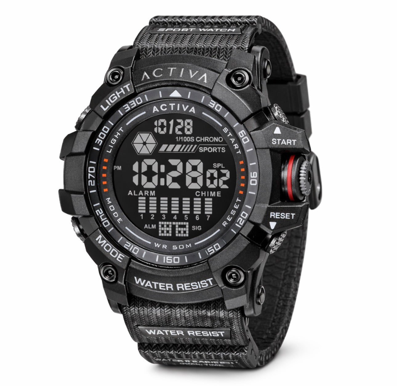 Activa Strike X Invicta Digital Men’s Watch - Black - 56mm