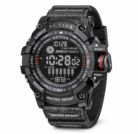 Activa Strike X Invicta Digital Men’s Watch - Black - 56mm
